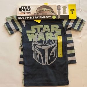 New! Glow In The Dark 4 Piece Pajama Set